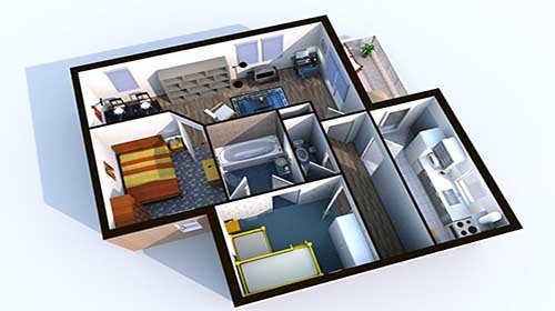Планировка квартиры и дизайн интерьера для ИКЕА