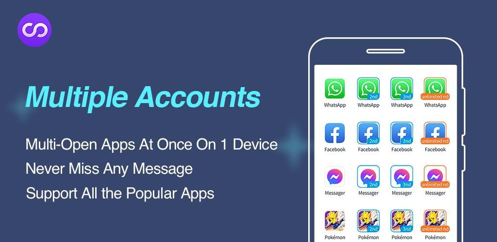 Multiple Accounts: Dual Accounts&amp;Parallel Space